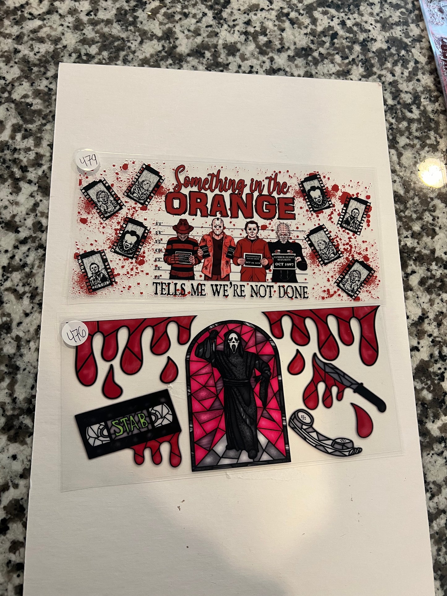 Horror/ Misc Character UVDTF Wraps