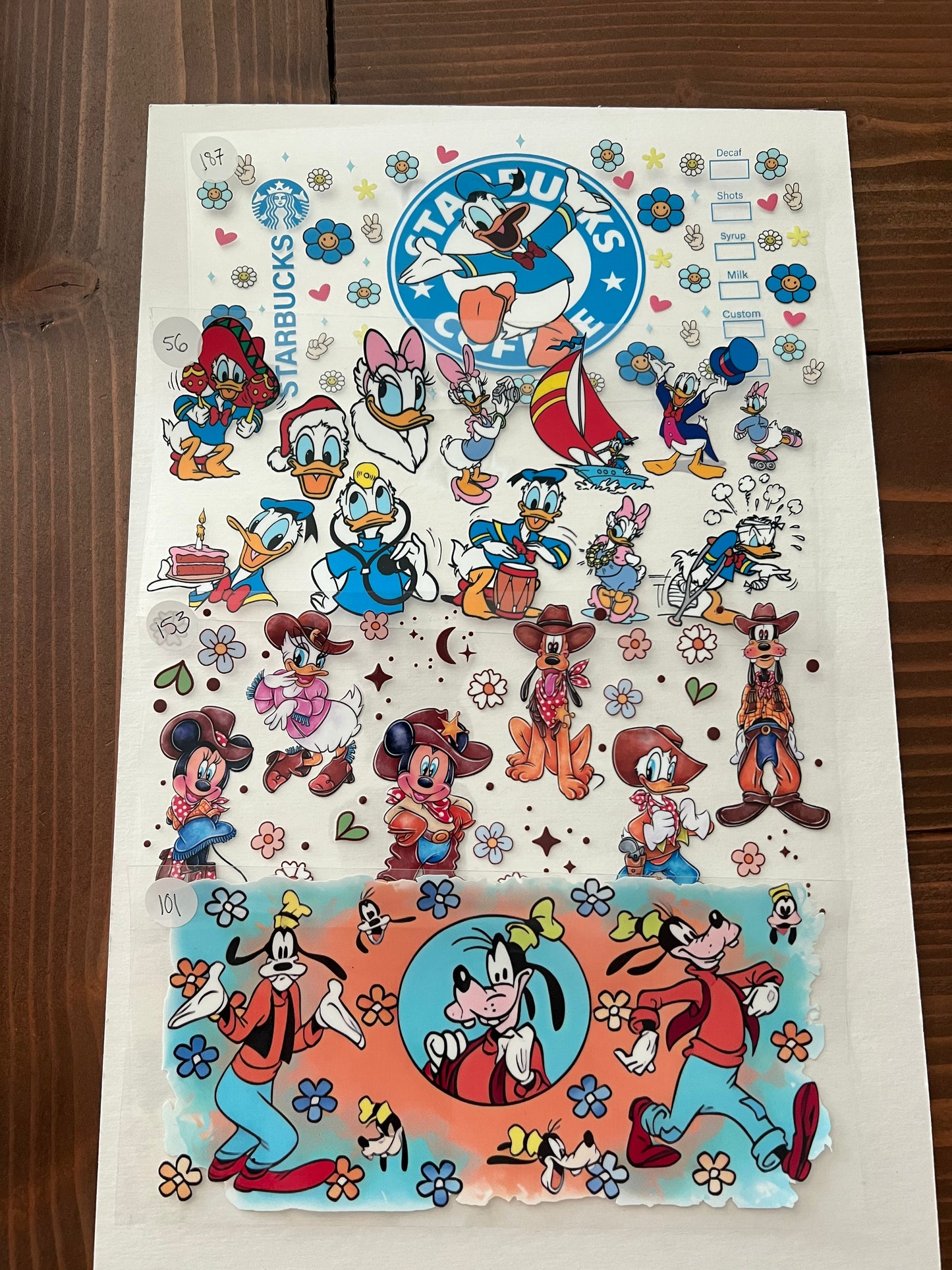 M i c k e y and Friends UVDTF Wraps