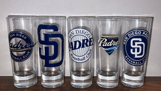 Padres Double Shot Glasses