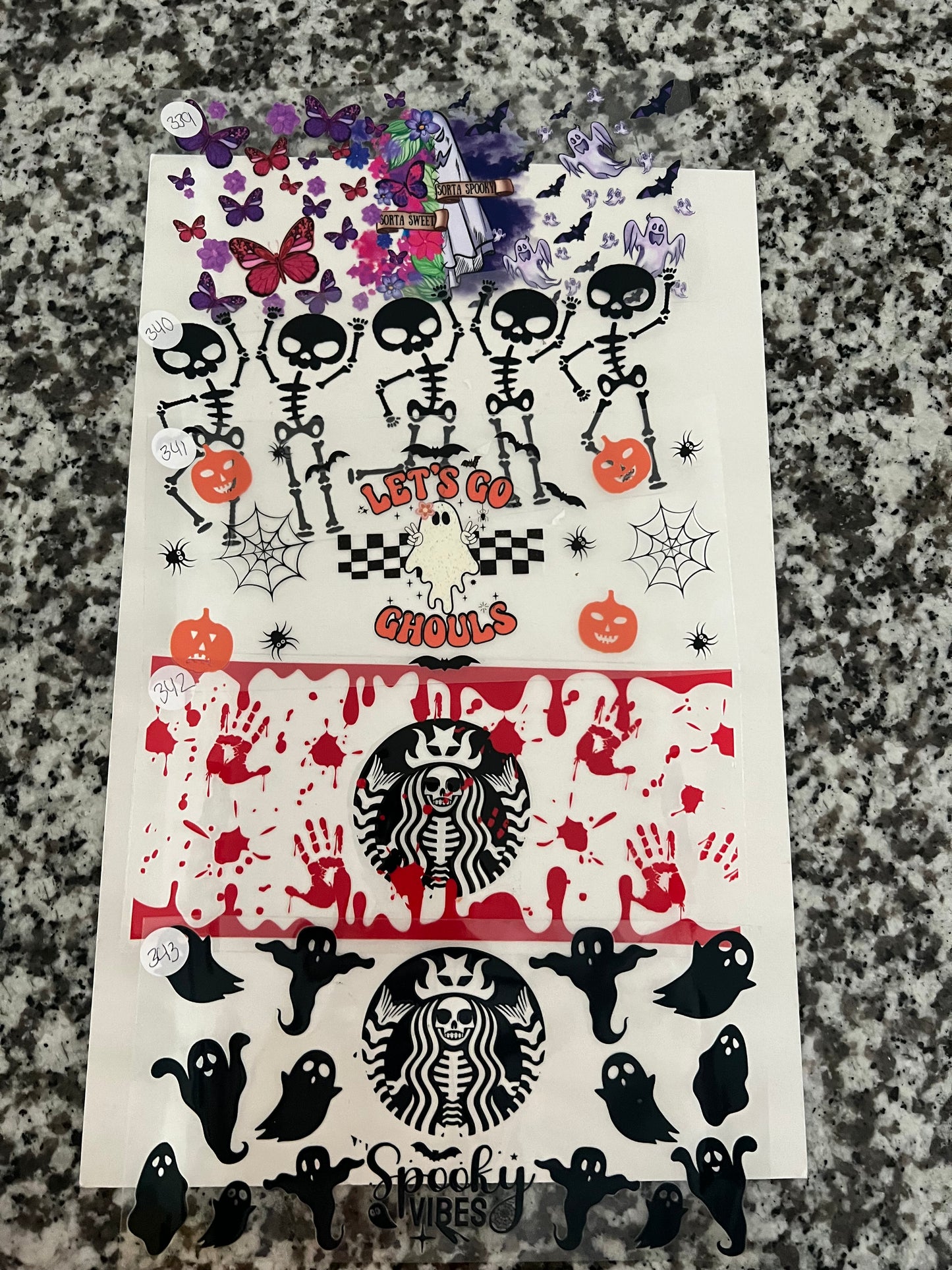 Halloween UVDTF Wraps