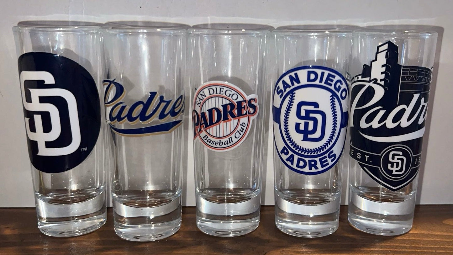 Padres Double Shot Glasses