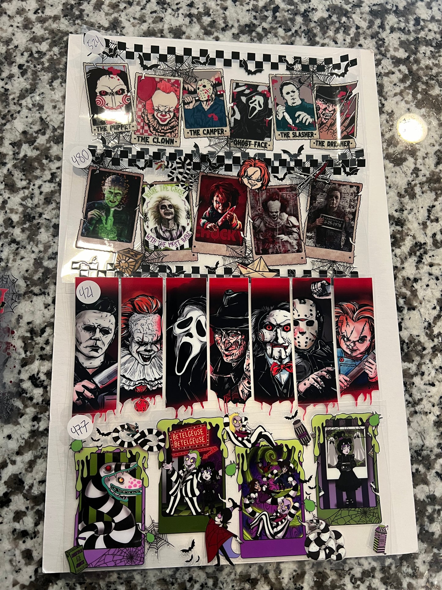 Horror/ Misc Character UVDTF Wraps